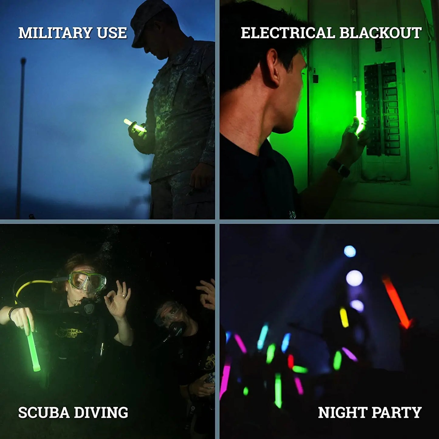 12 Pack Green Glow Sticks Use For Camping And Emergency Survival Use 6 Inch Ultra Bright Chem Light Sticks with 12 Hour Duration