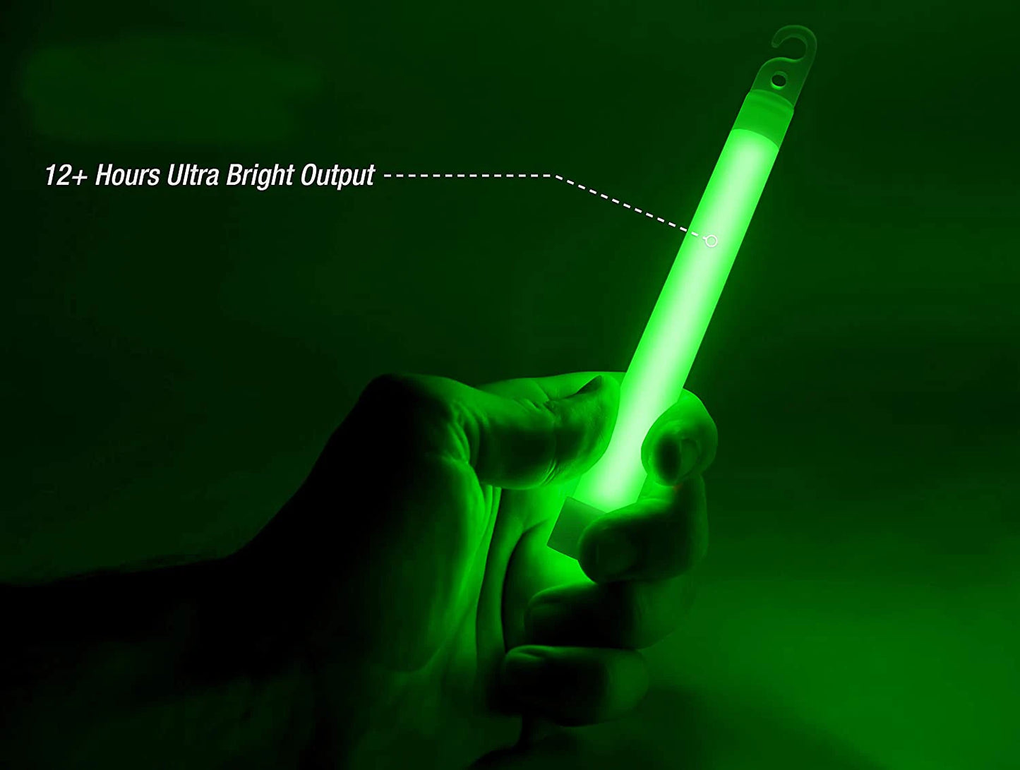 12 Pack Green Glow Sticks Use For Camping And Emergency Survival Use 6 Inch Ultra Bright Chem Light Sticks with 12 Hour Duration